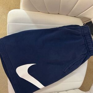 Nike Dark Blue Shorts with White Logo